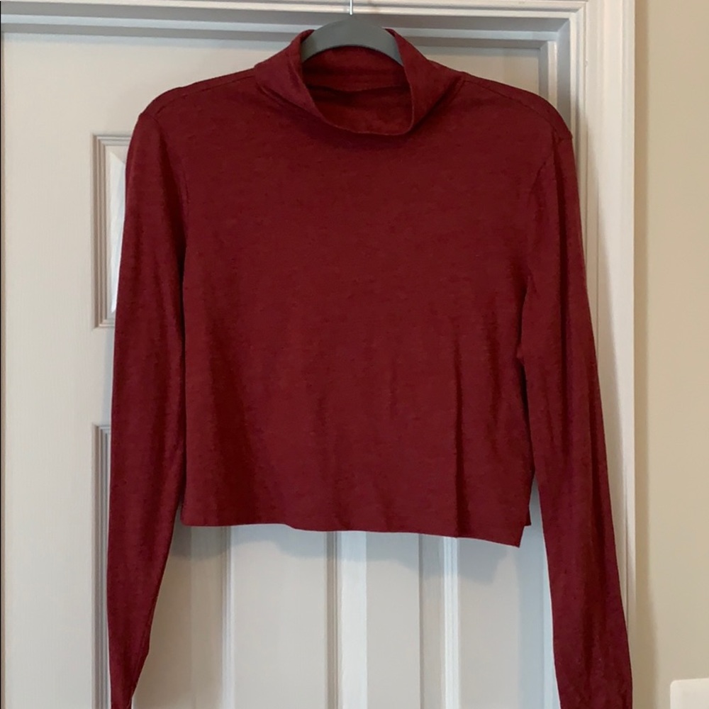 Turtle Neck Crop Top